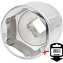 KS Tools 918.1236 Douille 1/2" 6 pans 36 mm CHROMEplus