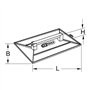 KS Tools 144.0521 Taloche plastique Poignée en bois Plateau alvéolé 270 x 180 mm Noir