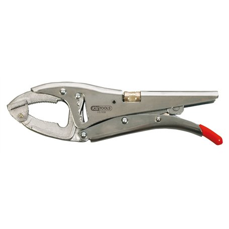 KS TOOLS 115.1038 - Pince Étau à Crémaillère - 10 Pro 8 Bec Orientable - L. 250 mm