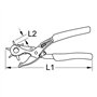 KS TOOLS Pince emporte-pièces révolver à démultiplicateur, 250 mm - Pinces et tenailles