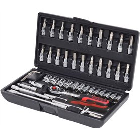 'KS Tools Chrome + 1/4 Jeu de douilles
