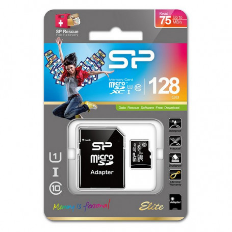 Carte Mémoire SDXC Silicon Power UHS-I GB Class 10 128 GB 36,99 €