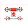 KS Tools 150.2440 Kit d'outils de repousse-piston de frein universel 8 pièces