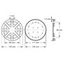 KS Tools 160.0466 Plateau en Caoutchouc 04 pour Plates-Formes élévatrices en Noyer/AMI Ø 125 mm
