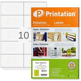 Printation Étiquettes Autocollantes 105 x 57 mm