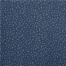 VBS Marché Tissu jersey rayures confetti bleu jean 145 cm de large Tissus déco au mètre Couture Tissus d'été