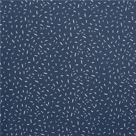 VBS Marché Tissu jersey rayures confetti bleu jean 145 cm de large Tissus déco au mètre Couture Tissus d'été