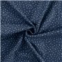 VBS Marché Tissu jersey rayures confetti bleu jean 145 cm de large Tissus déco au mètre Couture Tissus d'été