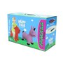 Jamara 460454 – Animal Sauteur Chien Rouge avec Pompe - Favorise Le Sens De L‘Équilibre, Oreilles d‘Animaux comme Support, résis