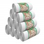 ECOSACK Lot de 10 rouleaux de sacs poubelle écologiques de 5 l (400 pièces) blancs