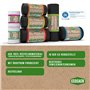 ECOSACK Lot de 10 rouleaux de sacs poubelle écologiques de 5 l (400 pièces) blancs, fabriqués dans l'UE à partir de films recycl