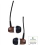 InLine 55357 Woodin écouteurs avec Microphone Filaire/Touche de Fonction Noyer
