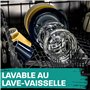 Praknu 6 Cendrier Verre Transparent - Empilables - Pour Intérieur et Extérieur - Cendrier En Verre Avec 4 Fentes