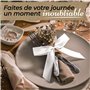 Praknu Nœud Voiture Mariage - Lot de 50 - Noeuds d'antenne Faits Main Ruban Satin - Décoration de Mariage - pour diverses fêtes 