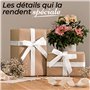 Praknu Nœud Voiture Mariage - Lot de 50 - Noeuds d'antenne Faits Main Ruban Satin - Décoration de Mariage - pour diverses fêtes 