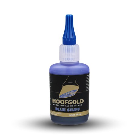HOOFGOLD BlueStuff Soin pour sabots pour chevaux – Soin intensif pour la pourriture de radiation