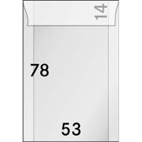 LINDNER Das Original Sachets Cristal 53 x 78 + 14 mm - Paquet de 500