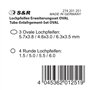 S&R Jeu de 7 Poinçons Ronds et Ovales pour Perforatrice Cuir S&R 274.100.225