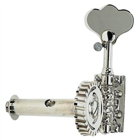 Rubner 140-117-5 Mécanique de basse individuelle pour contrebasse - Forme française 4/4-3/4-5 cordes nickelées - Fabriqué en All