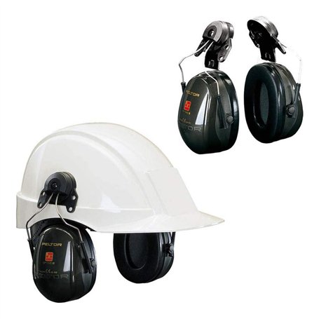Coquilles antibruit 3M™ PELTOR™ Optime™ II H520P3E-410-GQ-01 - Vert - avec attaches P3E - Di-électrique