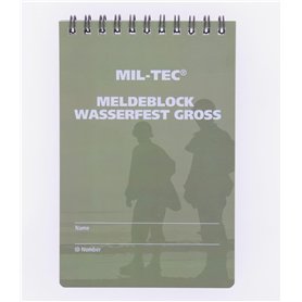 Bloc note waterproof Import - Grand modèle - Miltec