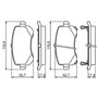 Bosch BP1415 - Plaquettes de Frein Arrière pour Voiture - Qualité Bosch - Réduction du Bruit et de la Poussière - Certifié ECE-R