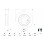 Bosch BD2646 Disques de frein - certification ECE-R90-1 jeu de 2 disques