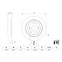 Bosch BD2646 Disques de frein - certification ECE-R90-1 jeu de 2 disques
