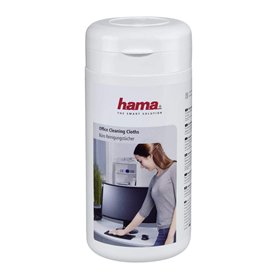 Hama Lingette Nettoyante Bureau (Boite de 100 Lingettes Humides