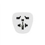 Hama Adaptateur Voyage Universel Type E/F Hybride, 3 Pôles (Connecteur Prise Monde vers Europe - Convient aux appareils avec ou 