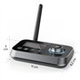 Hama Émetteur Recepteur Bluetooth Link.it Duo pour TV Stéréo Ecran Audio Video, Adaptateur Bluetooth Multipoint pour 2 Sources, 