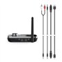 Hama Émetteur Recepteur Bluetooth Link.it Duo pour TV Stéréo Ecran Audio Video, Adaptateur Bluetooth Multipoint pour 2 Sources, 
