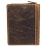 Green Burry Vintage Original Vintage 1633 Porte-Documents A5 avec Fermeture Éclair, Marron, Taille Unique, Porte-Documents