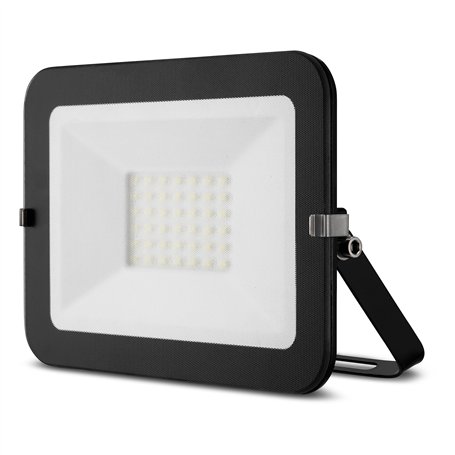 Projecteur LED 30 W noir orientable avec arceau de fixation