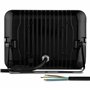 Projecteur LED 30 W noir orientable avec arceau de fixation, design plat, IP65