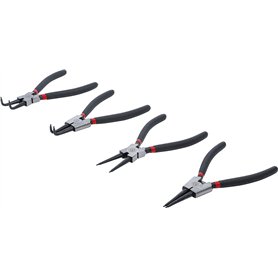 BGS Diy 52100 | Jeu de pinces à circlips 175 mm | 4 pièces
