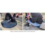 Zamboo - Sac Rangement Jouet et Couverture Exterieur 2 en 1 - Rangement Pratique pour Jouets de Sable et Tapis Assise Imperméabl