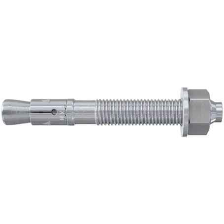 Fischer FXA 523135 Lot de 20 chevilles d'ancrage à boulon traversant 10/50 x 125 mm Plaqué zinc