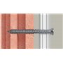 fischer - Vis de fixation pour cadres de fenêtres PVC ou aluminium FFS 7,5x112 avec tête plate à empreinte TX30 / Boite de 100