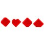 Fischer Lot de 563238 spatules en silicone pour une application et un repassage élégant et professionnel