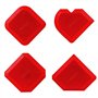 Fischer Lot de 563238 spatules en silicone pour une application et un repassage élégant et professionnel