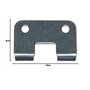 Adam Hall Hardware 2251 M2 AH - Lot de 2 Charnière Dégondable grande zinc en sachet