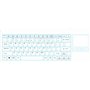 Perixx PERIBOARD-515H Plus, Wired Keyboard with Touchpad - USB Port with 2 Hubs - US English Layout