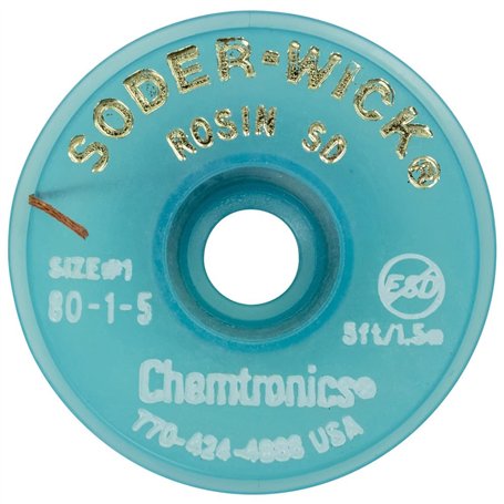 Chemtronics Soder-Wick-Rosin 80-1-5 Tresse à dessouder