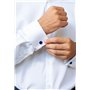 Kuzzoi Boutons de manchette ronds modernes en argent sterling 925 - Bijou moderne pour chemise - Cadeau élégant pour homme pour 