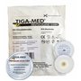 Tiga-Med Lot de 120 électrodes d'électrocardiographie adhésifs et à usage unique dotés de gel liquide 48 mm