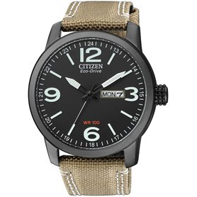 Citizen - BM8476-23EE - Montre Homme - Quartz Analogique - Cadran - Bracelet Textile Beige