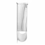 Relaxdays 10018448 Boîte aux lettre avec compartiment pour journaux fenêtre 2 clés acier inoxydable, Argent, 30 x 33, 5 x 8, 5 c