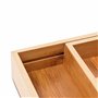 Relaxdays 10018883 Range-Couvert Extensible Rangement pour Tiroir Cuisine Bambou Nature