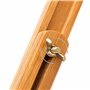 Relaxdays Table pliante pour ordinateur portable, hauteur réglable, Plateau pour souris, 30,5 x 72,5 x 35 cm, bambou